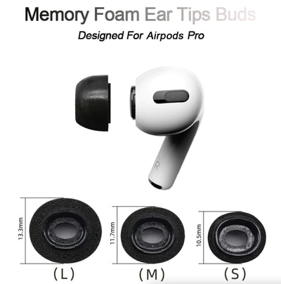 Replacement Ear Tips For Apple Airpods Pro Memory Foam Tips Airpod Pro - 3 Pairs 