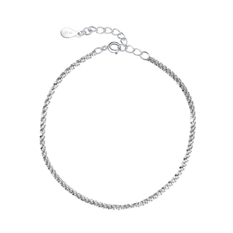 Female Fashion Cross Double-circle Anklet 