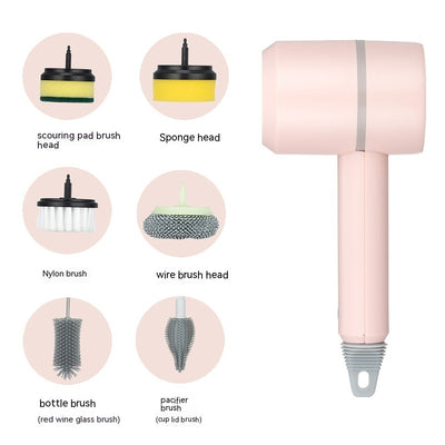 Electric Cleaning Brush Dishwashing Brush Automatic Wireless USB Rechargeable Professional Kitchen Bathtub Tile Cleaning Brushes 