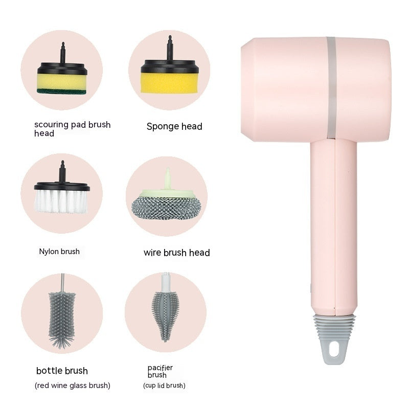 Electric Cleaning Brush Dishwashing Brush Automatic Wireless USB Rechargeable Professional Kitchen Bathtub Tile Cleaning Brushes 