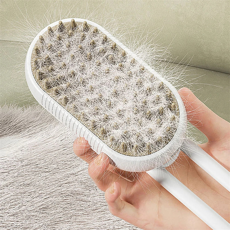 Cat Steam Brush Steamy Dog Brush 3 In 1 Electric Spray Cat Hair Brushes For Massage Pet Grooming Comb Hair Removal Combs Pet Products 